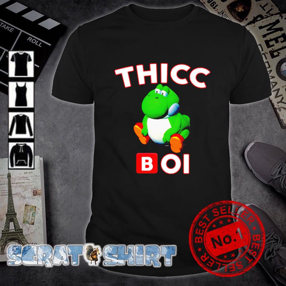 Yoshi Thicc Boi Meme thicc shirt, hoodie, sweate and long sleeve tee