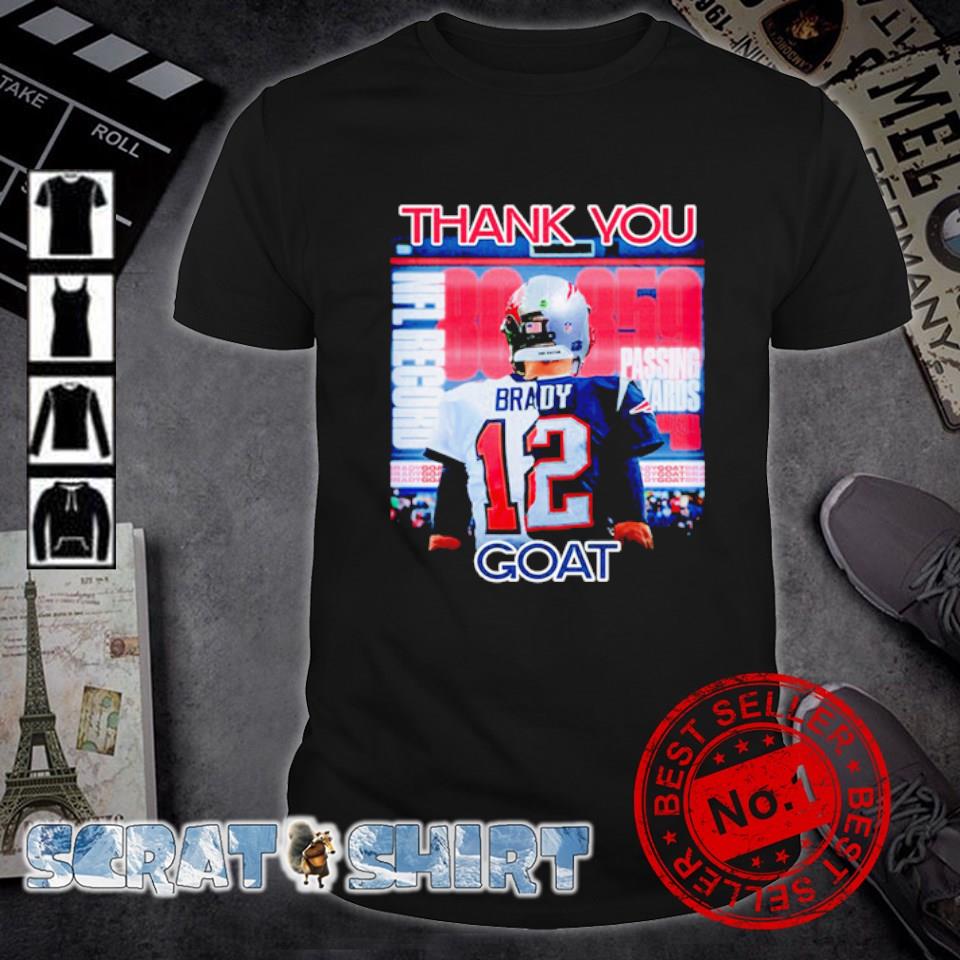 Awesome tom Brady thank you 12 Goat rugby shirt