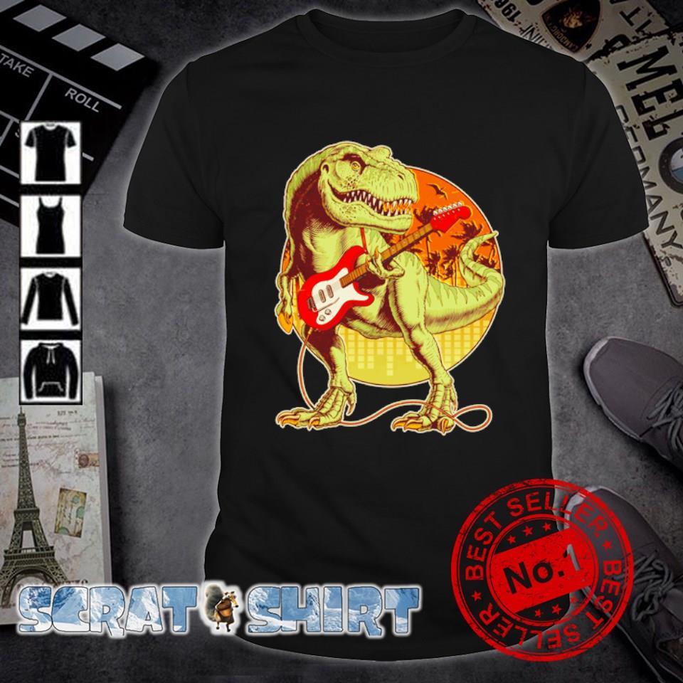 Nice rocking Guitar T-Rex Dinosaur vintage shirt