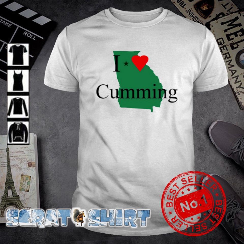 Premium i love Cumming Georgia map shirt