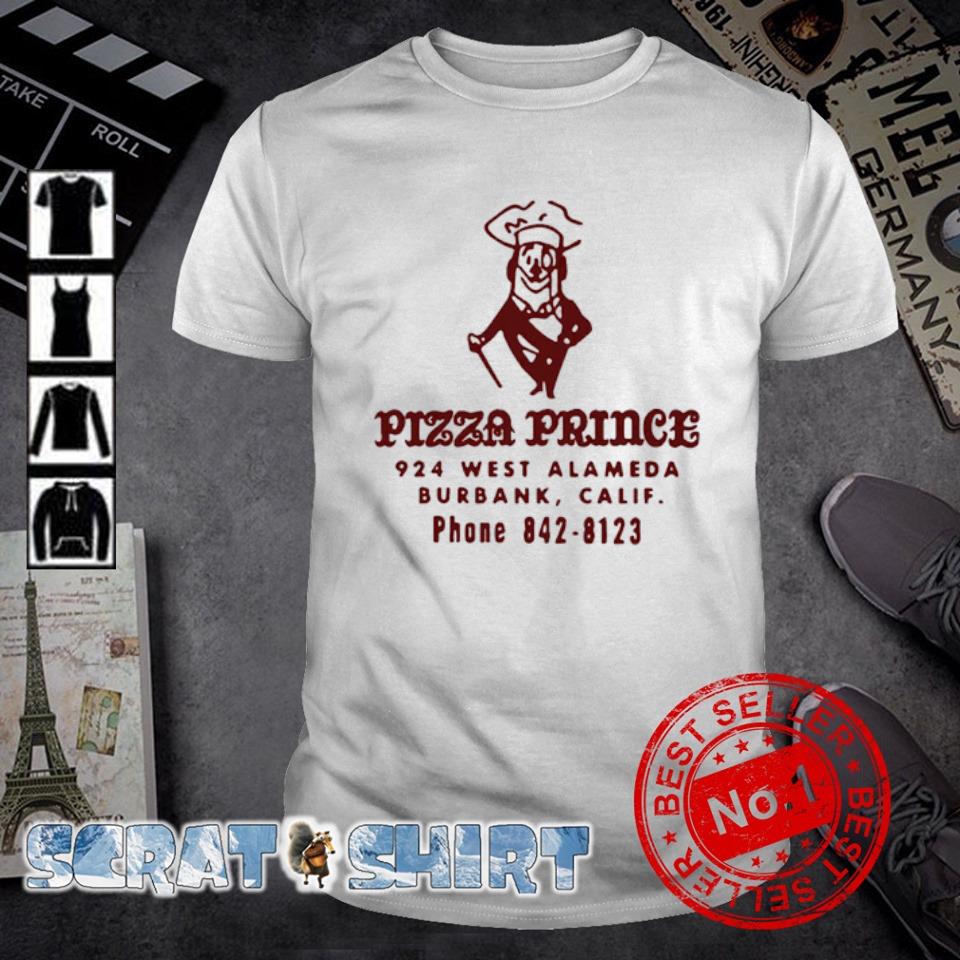 Top pizza Prince Burbank CA vintage Restaurant shirt