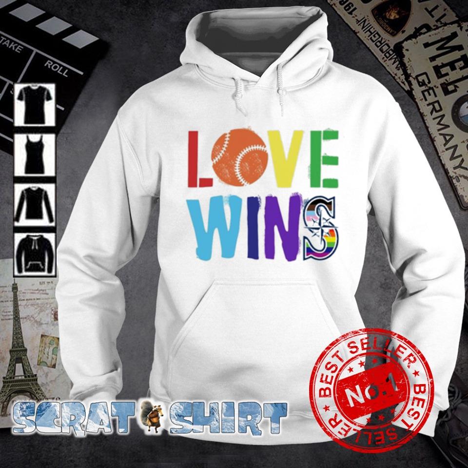 Official love wins Seattle mariners baseball pride Shirt, hoodie