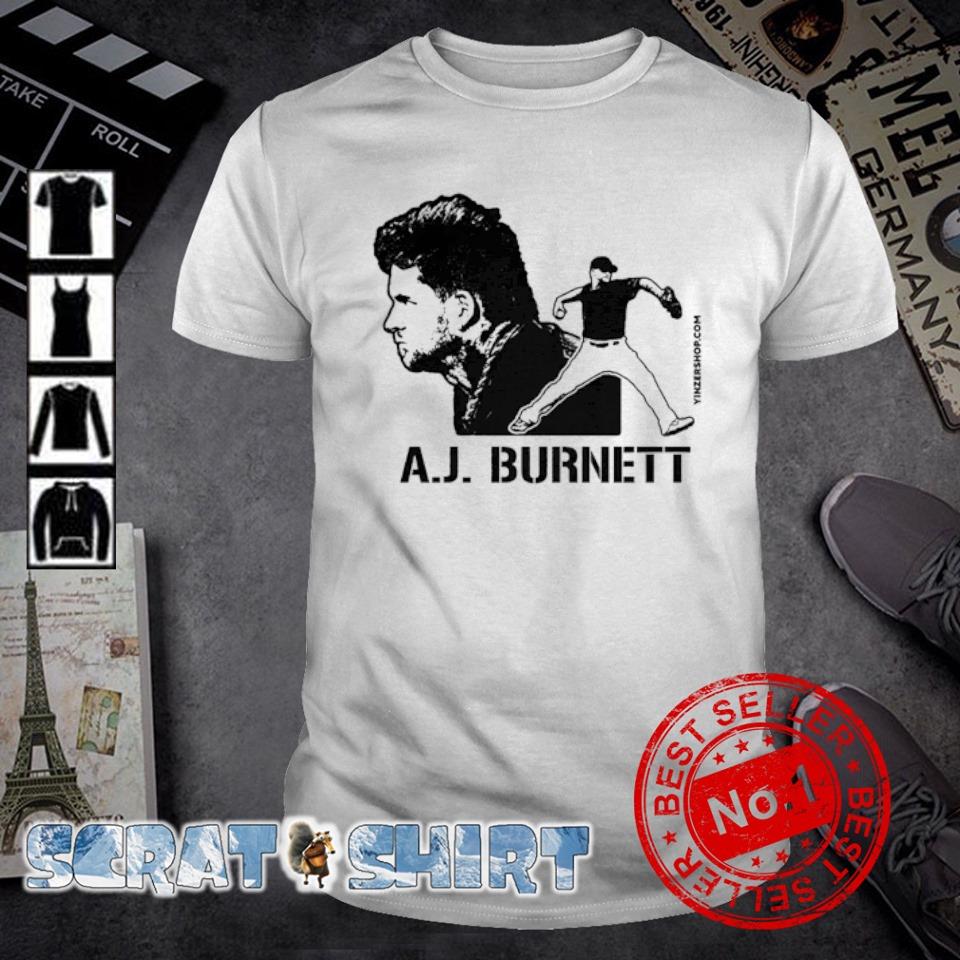 Printify A.J. Burnett Legend T-Shirt - Graphic on Back Short Sleeve Tee Yellow / M