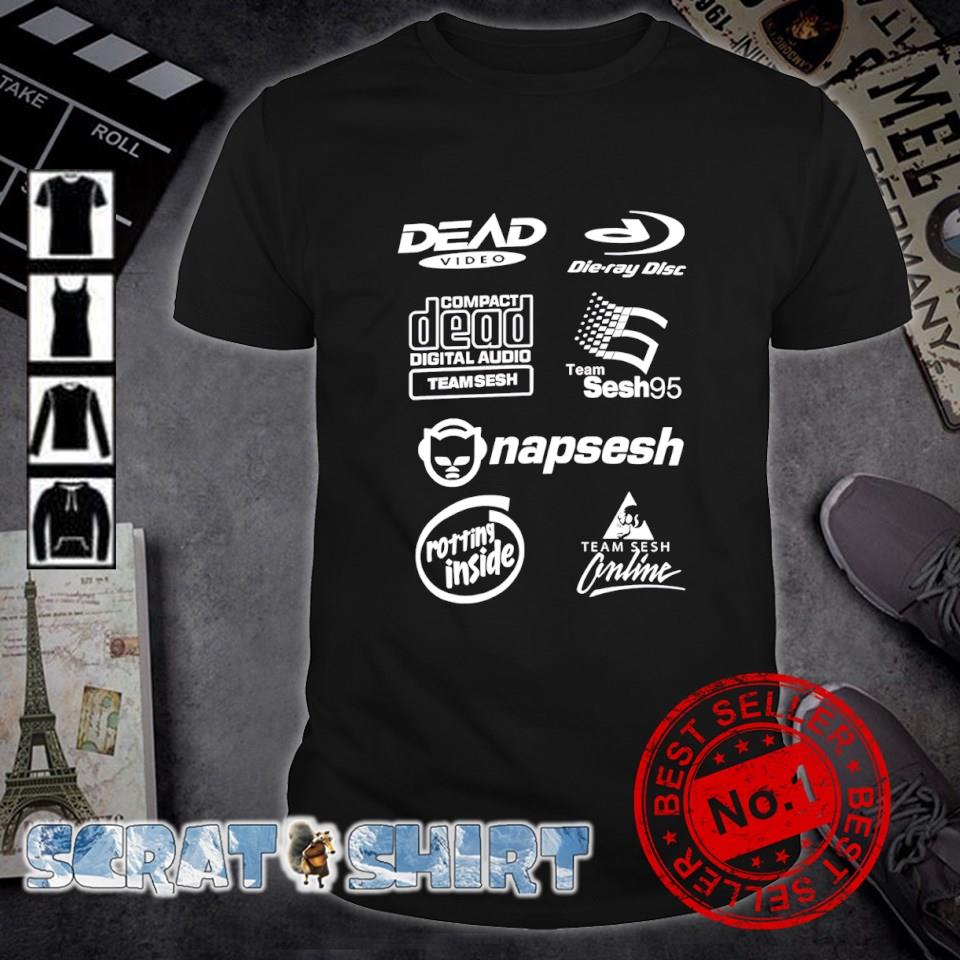 Top limited Dead Video Die Ray Disc Team Sesh 95 Logos shirt