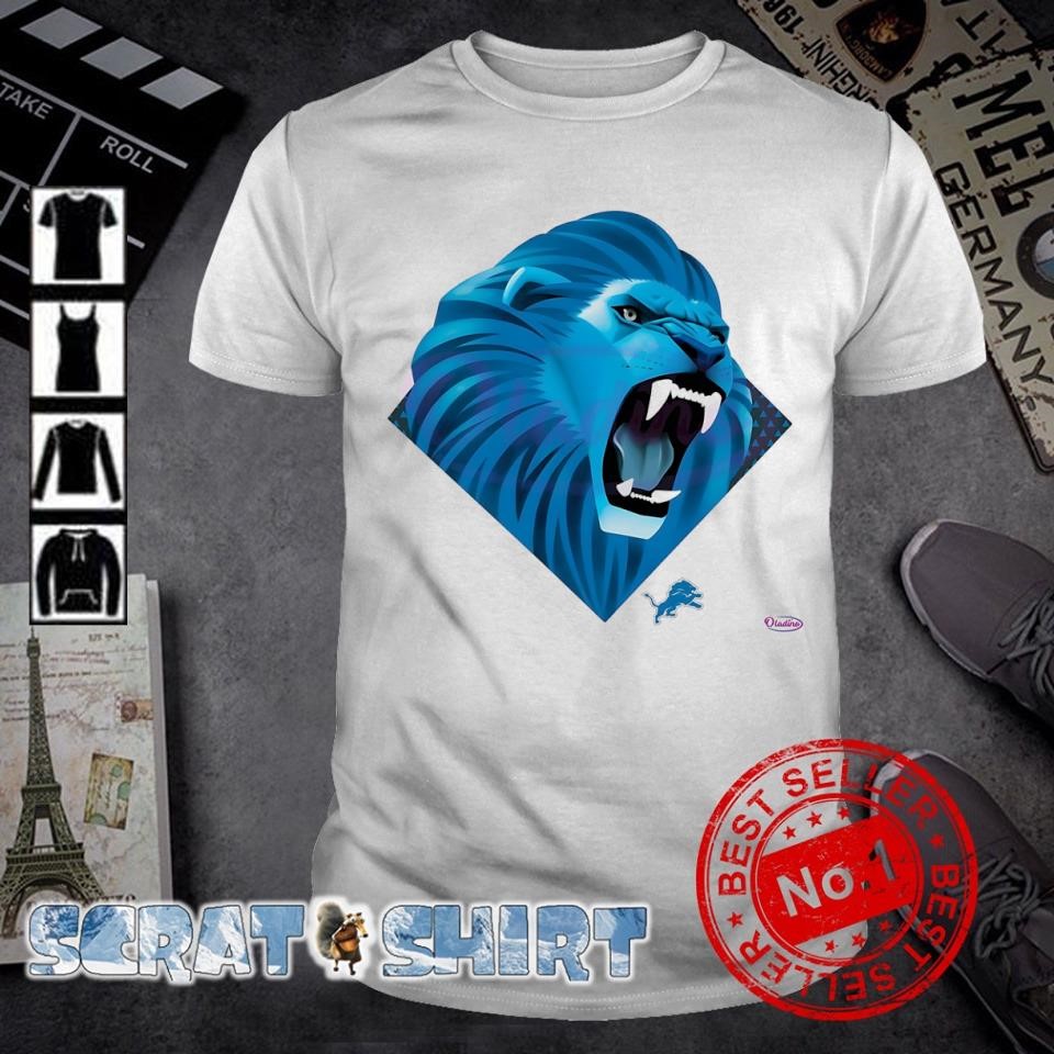 Awesome Detroit Lions Football Logo Mascot shirt