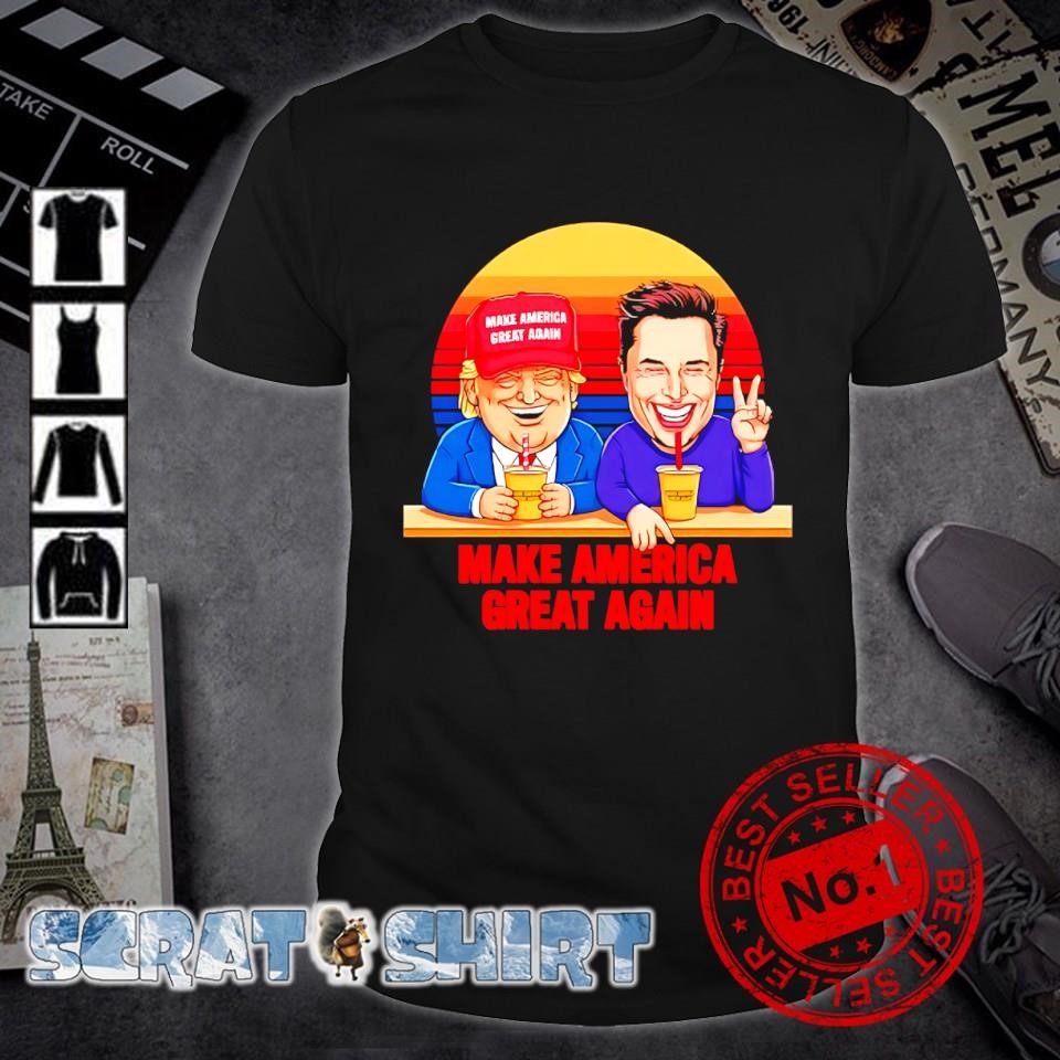 Original Donald Trump Elon Musk Make America Great Again Retro shirt