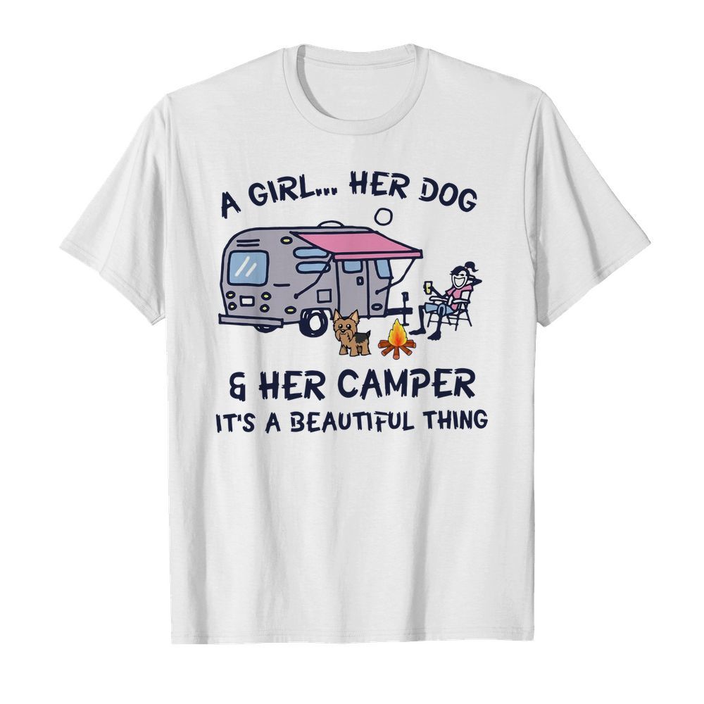 happy camper dog shirt