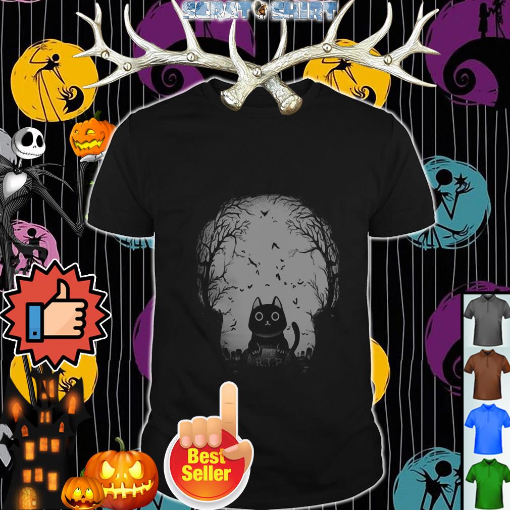 black cat shirt halloween