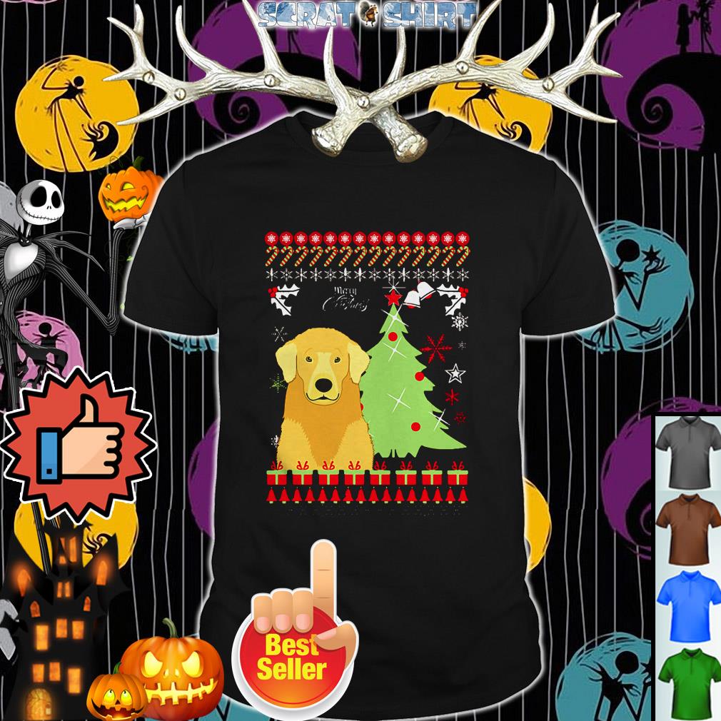 dog christmas tree shirt