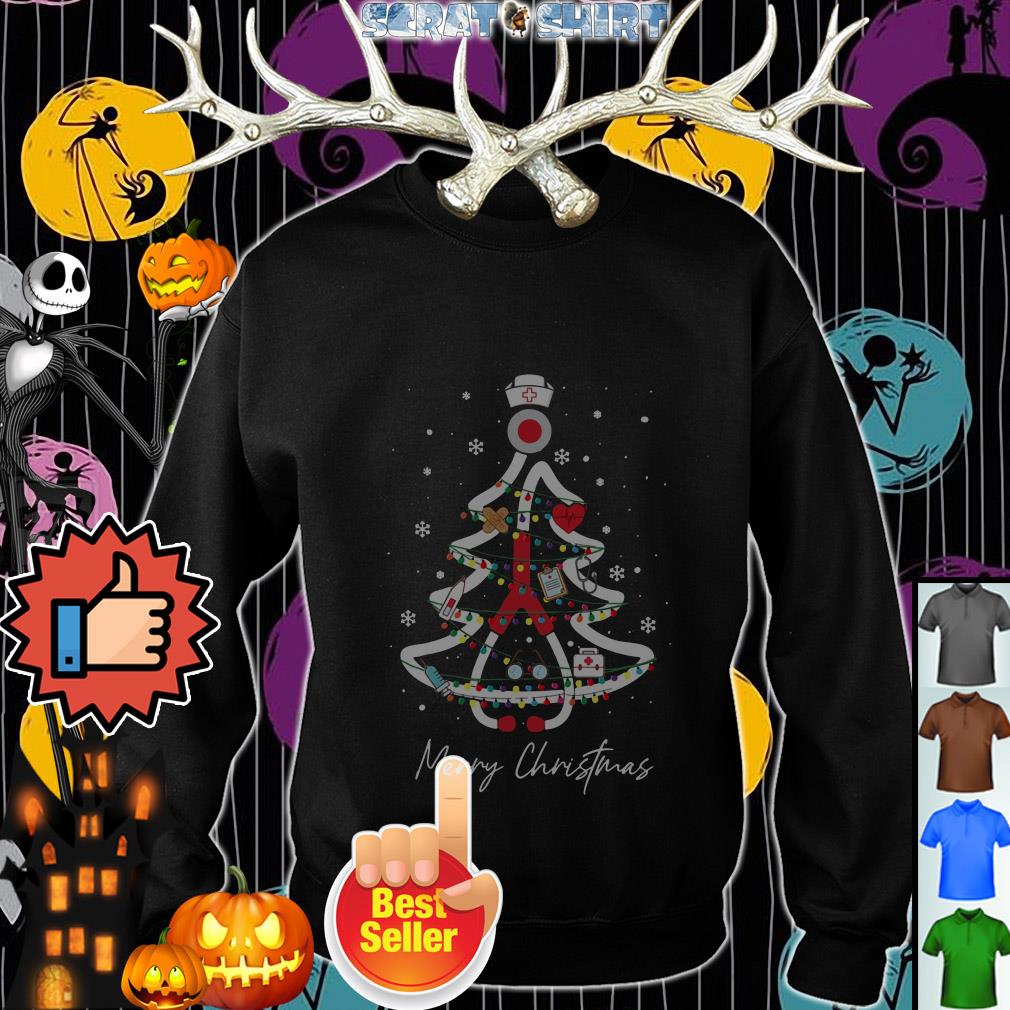 nurse christmas tree shirt