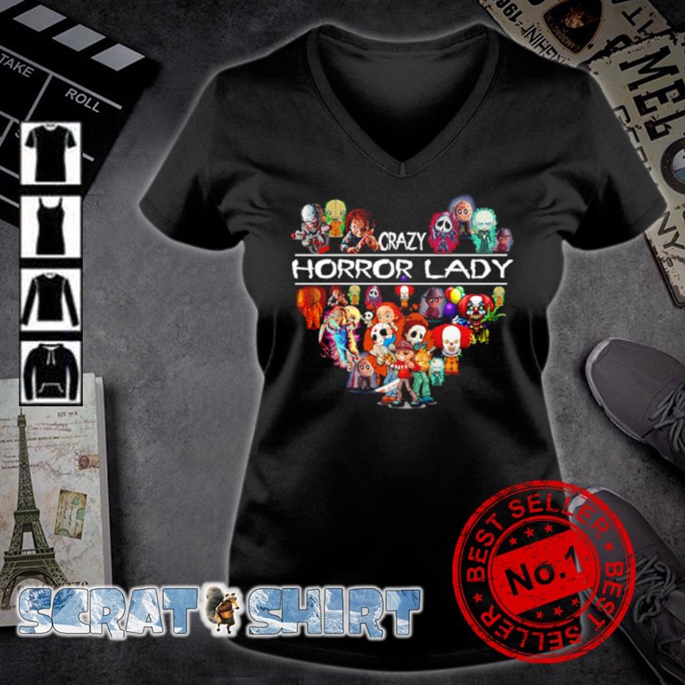 crazy horror lady t shirt